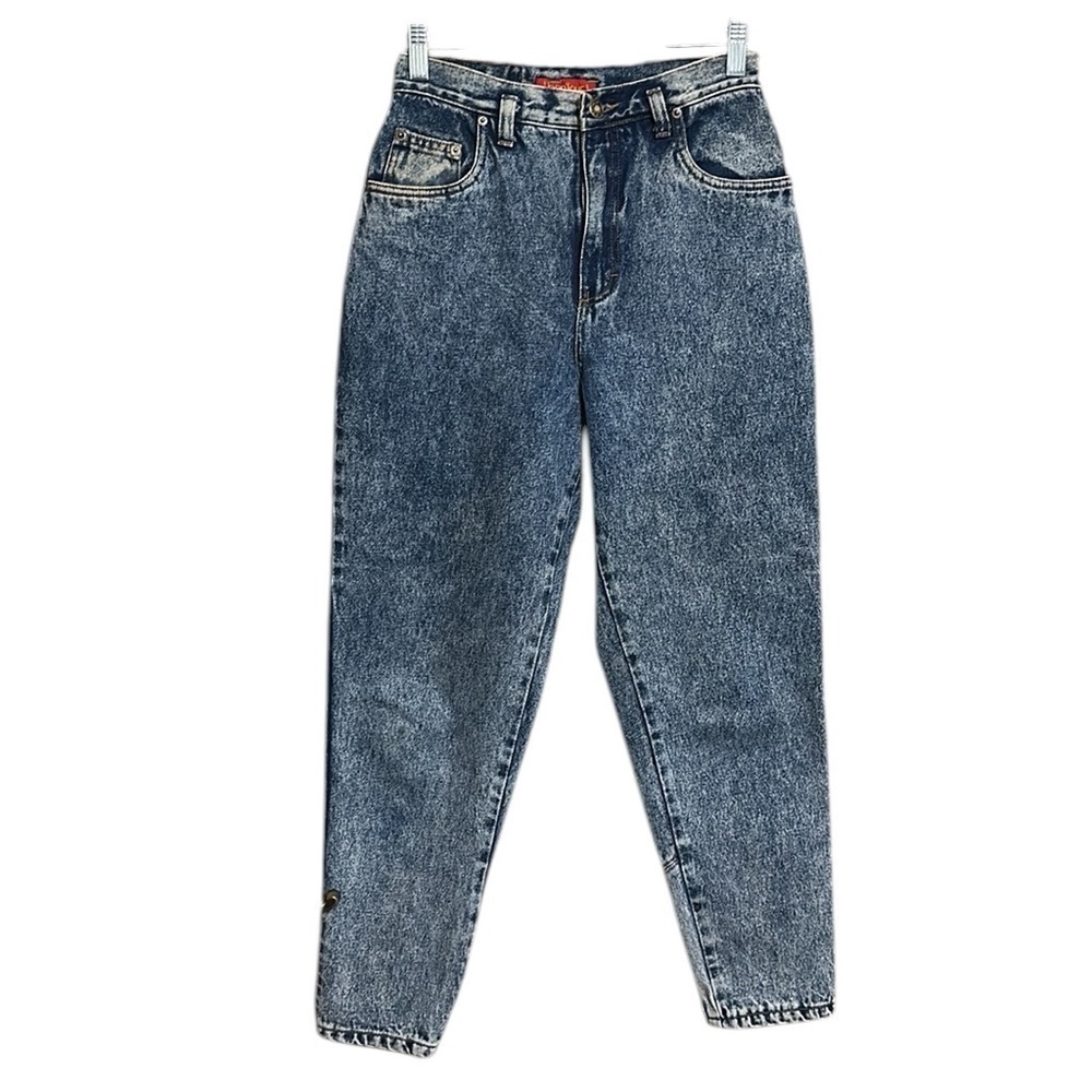 Bonjour Vintage 80’s 90’s Jeans high rise acid wash 100% cotton Tag size 11